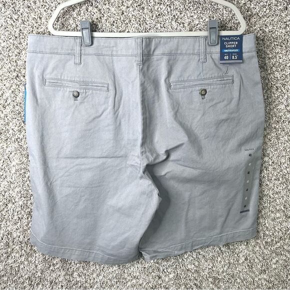 Nautica Shorts Men’s 40 Flex Gray Clipper Classic Fit 8.5” NWT - Picture 5 of 8